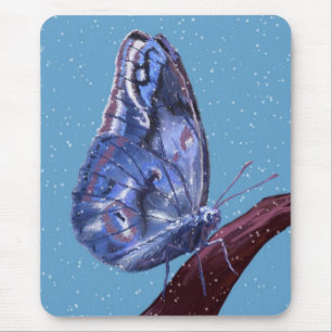 Tapis De Souris Papillon de neige