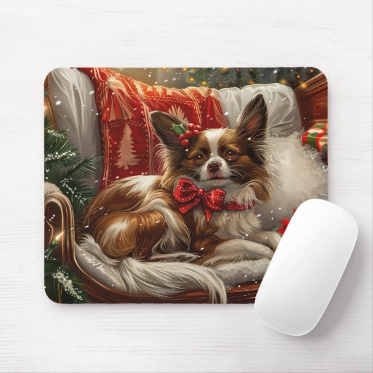 Tapis De Souris Papillon de Noël Festif (Avec souris)