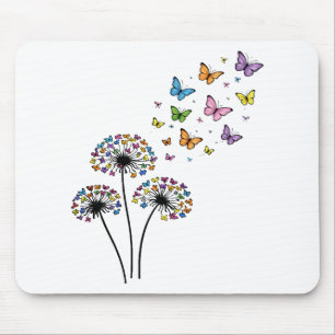 Tapis De Souris Papillon de pissenlit en vol