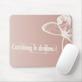 Tapis De Souris Papillon de rêve blanc (Avec souris)