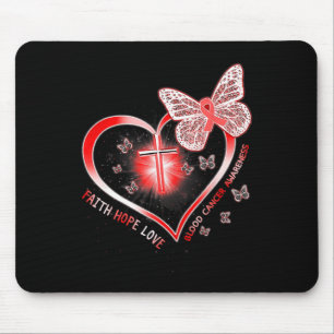 Tapis De Souris Papillon d'espoir foi et amour pour le cancer du s