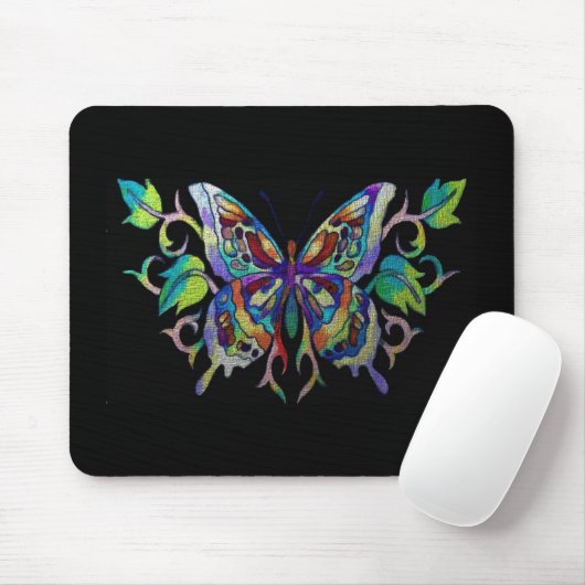Tapis De Souris papillon en verre (Avec souris)