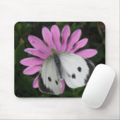 Tapis De Souris Papillon et Pink Flower Mousepad (Avec souris)