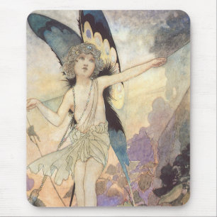 Tapis De Souris Papillon féerique victorien vintage par Robinson