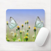 Tapis De Souris papillon, fleur, pollinisation (Avec souris)