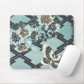 Tapis De Souris Papillon & Fleurs (Avec souris)