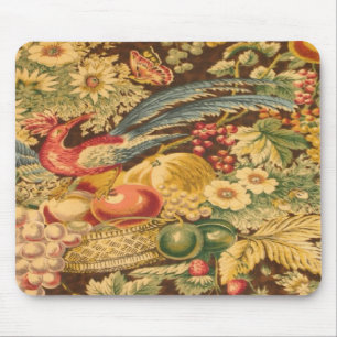 Tapis De Souris Papillon français vintage Mousepad d'oiseau de