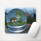 Tapis De Souris Papillon Globe Mousepad (Avec souris)