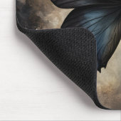 Tapis De Souris Papillon gothique noir (Coin)