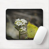 Tapis De Souris Papillon jaune (Avec souris)
