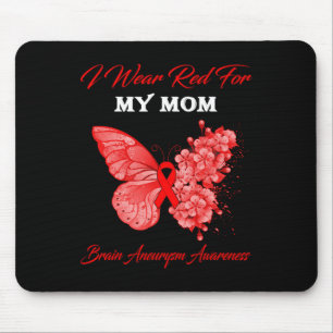 Tapis De Souris Papillon Je Porte Le Rouge Pour Ma Mère Cerveau An