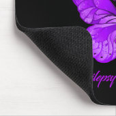 Tapis De Souris Papillon Je Porte Violet Pour Ma Fille Épilepsie A (Coin)