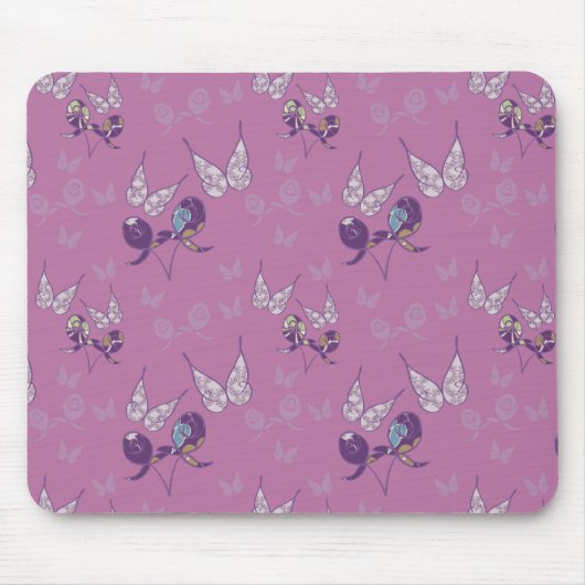 Tapis De Souris Papillon Joy Mousepad (pourpre) (Devant)