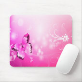 Tapis De Souris Papillon magenta (Avec souris)