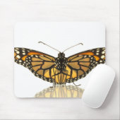 Tapis De Souris Papillon monarque avec ailes étalées (Avec souris)