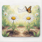 Tapis De Souris Papillon Monarque Livrant du Courrier (Devant)
