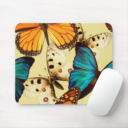 Tapis De Souris Papillon Mousepad (Avec souris)