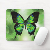 Tapis De Souris Papillon Mousepad vert (Avec souris)