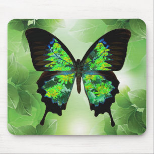 Tapis De Souris Papillon Mousepad vert