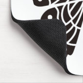 Tapis De Souris Papillon noir et blanc (Coin)