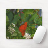 Tapis De Souris Papillon orange et noir au lac (Avec souris)