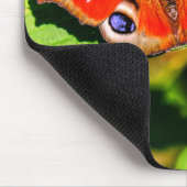 Tapis De Souris Papillon paon, papillon, feuille (Coin)