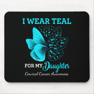 Tapis De Souris Papillon Pour Ma Fille Soutien Cancer Du Col