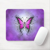 Tapis De Souris Papillon pourpre d'éclaboussure (Avec souris)