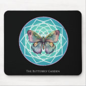 Tapis De Souris Papillon Pourpre Indigo Mystique Mandala Turquoise (Devant)