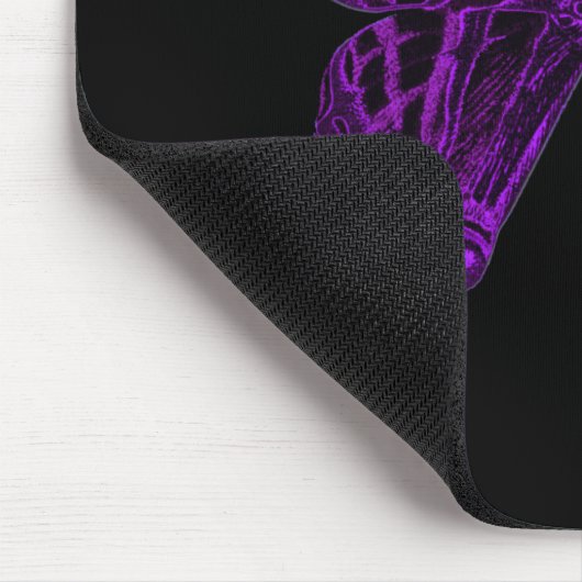 Tapis De Souris Papillon pourpre Mousepad (Coin)