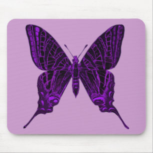 Tapis De Souris Papillon pourpre Mousepad