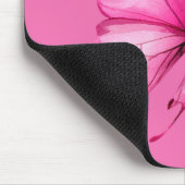 Tapis De Souris Papillon Rose Girly Chic (Coin)