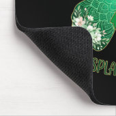 Tapis De Souris Papillon ruban vert mandala survivant de transplan (Coin)