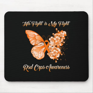 Tapis De Souris Papillon Son combat est mon combat Rsd Crps sensib