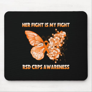 Tapis De Souris Papillon Son combat est mon combat Rsd Crps sensib