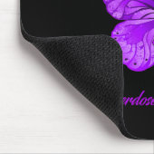 Tapis De Souris Papillon Son Combat Est Mon Combat Sensibilisation (Coin)