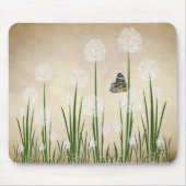 Tapis De Souris Papillon sur Dandelion (Devant)