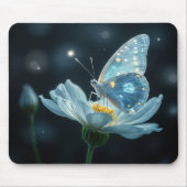 Tapis De Souris Papillon sur une fleur de lune (Devant)