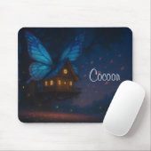 Tapis De Souris Papillon Treehouse à la nuit Mousepad (Avec souris)