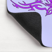 Tapis De Souris Papillon tribal dans Mousepad pourpre (Coin)