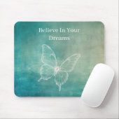 Tapis De Souris Papillon vert blanc (Avec souris)