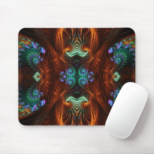 Tapis De Souris Papillon visionnaire Mousepad de fractale (Avec souris)