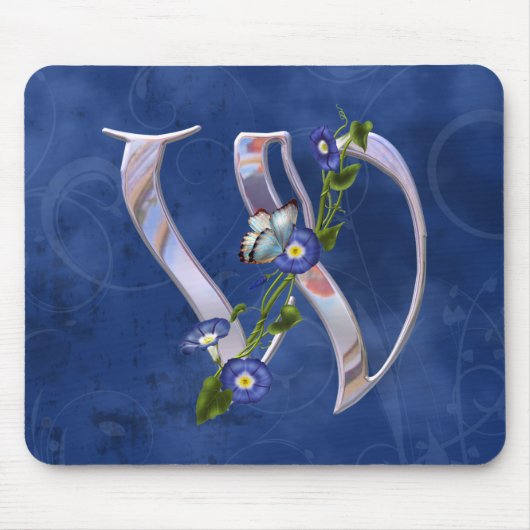 Tapis De Souris Papillon W initial (Devant)