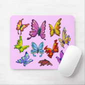 Tapis De Souris Papillons (Avec souris)