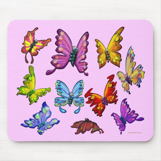 Tapis De Souris Papillons (Devant)