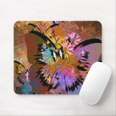Tapis De Souris Papillons Abstraits (Avec souris)