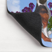 Tapis De Souris Papillons beagles Puppy Fleurs Animaux Mousepad (Coin)