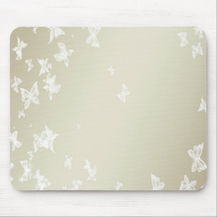 Tapis De Souris Papillons blancs