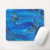 Tapis De Souris Papillons bleus (Avec souris)