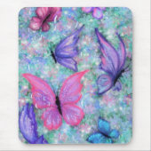 Tapis De Souris Papillons colorés Volant - Joie (Devant)
